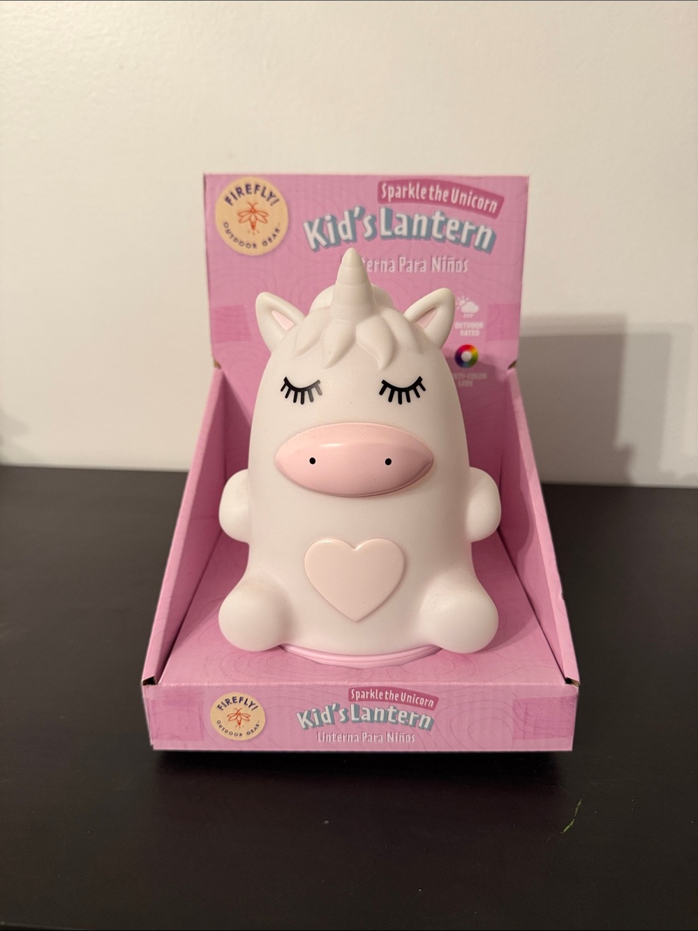 Sparkle the Unicorn Kid's Lantern - Pink and White
